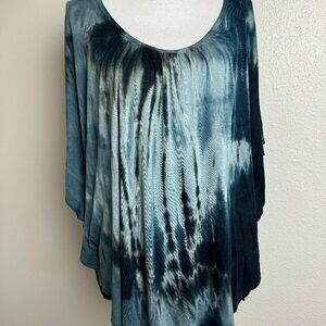 Blouse "Butterfly" Sleeves 100% Rayon Size XL / XXL
